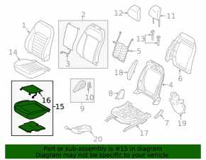 Датчик присутствия пассажира Ford Fusion mk5 17-20 без подушки