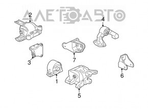 Подушка двигателя передняя Mitsubishi Outlander Sport ASX 10-23 2.0