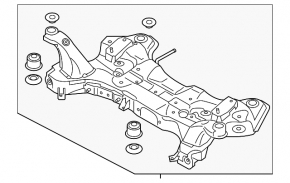 Bara de protecție față Kia Soul 14-19