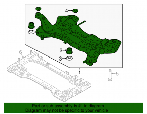 Bara de protecție față Kia Soul 14-19
