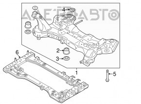 Bara de protecție față Kia Soul 14-19
