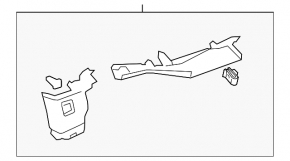 Накладка задней стойки правая Infiniti FX35 FX45 03-04 беж