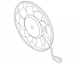 Ventilator răcire stânga pentru Audi A6 19-25 2.0, 2.9, 3.0, 4.0