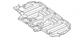 Защита задняя Mercedes EQE-class V295 23-24
