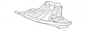 Защита переднего бампера правая Mercedes EQS-class V297 22-24 AMG pkg