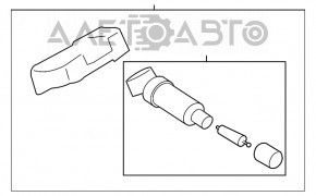Senzor de presiune a roților Mini Cooper F56 3d 14-