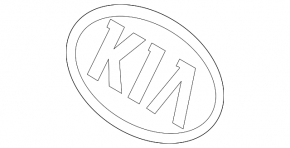 Эмблема логотип переднего бампера Kia Sportage 17-22