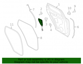 Панель двери задней правой Porsche Cayenne 19-26 Coupe