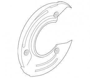Capac disc de frână spate dreapta pentru Land Rover Range Rover Velar 18-26 (325mm)