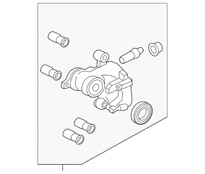 Etrier electric spate stânga pentru Land Rover Range Rover Velar 18-20, 325mm