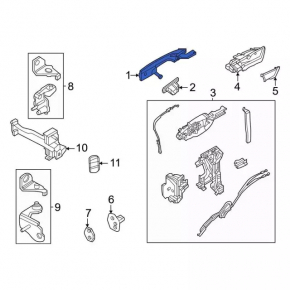 Mâner ușă extern spate stânga Ford Bronco Sport 21-25 structura