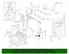 Suport radiator inferior Lexus ES350 07-12