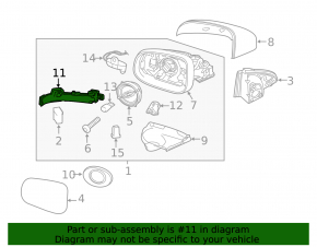 Поворотник зеркала правый Volvo S60 11-18