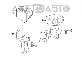 ABS АБС Toyota Camry v50 12-12 usa LE