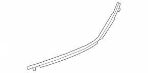 Ornamente geam ușă, central spate dreapta, negru, Toyota C-HR 19-23