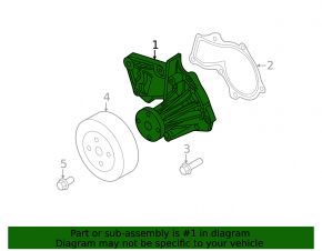 Помпа охлаждения Ford Fiesta 11-19 1.6