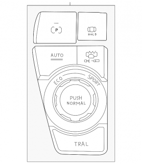 Блок кнопок центральной консоли Toyota Rav4 19-22 FWD