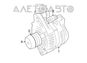 Generatorul Lexus GS300 GS350 06-11