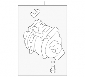 Компрессор кондиционера Honda Accord 13-17 2.4 mc447280 2110