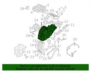 Печка в сборе Audi Q7 4L 10-15 задний ряд