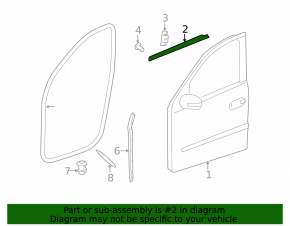 Ornament ușă-sticlă centrală față stânga Mercedes X164 GL W164 ML cromat