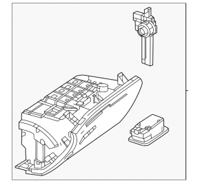 Torpedo, torpedo Mercedes W167 GLE 20-26 piele maro, cu încuietoare, zgârieturi