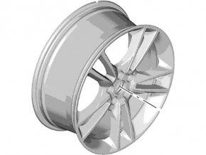 Диск колесный R19 5*108 Ford Fusion mk5 13-16 тип 1, Titanium