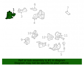 Подушка двигателя правая Toyota RAV4 06-12 3.5