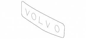 Эмблема надпись VOLVO решетки радиатора grill Volvo V60 15-18