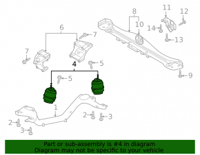 Подушка двигателя левая Audi Q7 4L 10-15