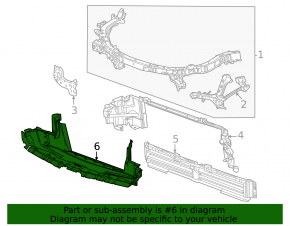Deflector inferior radiator Chevrolet Equinox EV 24-26