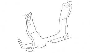 Кронштейн блока ECU компьютера двигателя Toyota Sienna 11-16