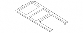 Ornamente consolă centrală Land Rover Range Rover Velar 18-23, negru lucios