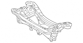 Подрамник задний Lexus Hs250h 10-10