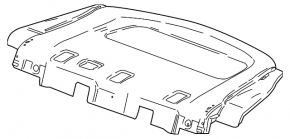 Полка задняя Chevrolet Malibu 16-23 черная
