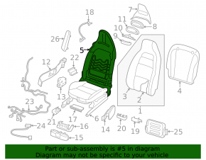 Пассажирское сидение Infiniti QX30 17-19 без airbag, sport, кожа черн
