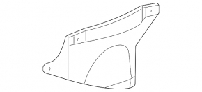 Защита двигателя боковая арка левая Toyota Camry v30