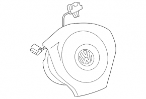 Подушка безопасности airbag в руль водительская VW Passat b7 12-15 USA