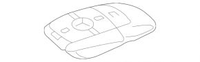 Ключ smart Mercedes W213 E 17-23 4 кнопки, keyless