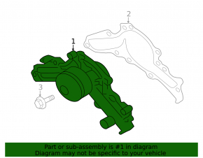 Помпа водяная Mitsubishi Outlander 05-13 3.0