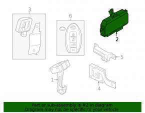 LIFEGATE POWER CONTROL MODULE Nissan Murano z52 15-18
