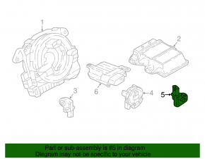 Датчик подушки безопасности задний левый VW Atlas 18-23