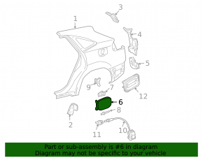 Лючок бензобака Lexus RX300 RX330 RX350 RX400H 04-09