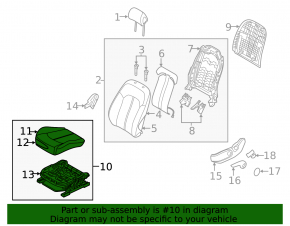 Водительское сидение Hyundai Sonata 18-19 без airbag, механич, ткань серая