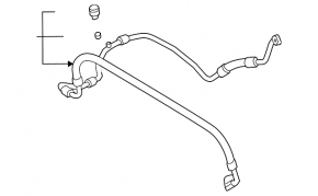 Трубка кондиционера компрессор-печка VW Jetta 11-18 USA TDI