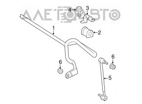Stabilizatorul frontal pentru Lexus ES300h ES350 13-18, 25mm