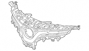 Решетка радиатора grill Toyota Camry v70 18-19 L/LE