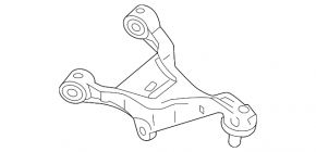 Maneta sus dreapta spate Nissan Rogue 21-23 US construit