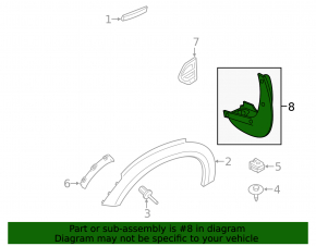Set apărători de noroi Mini Cooper Countryman F60 17-24 4 buc