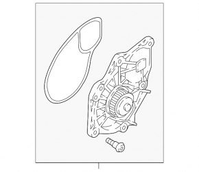 Помпа водяная VW Passat b8 16-19 USA 1.8T, пластик